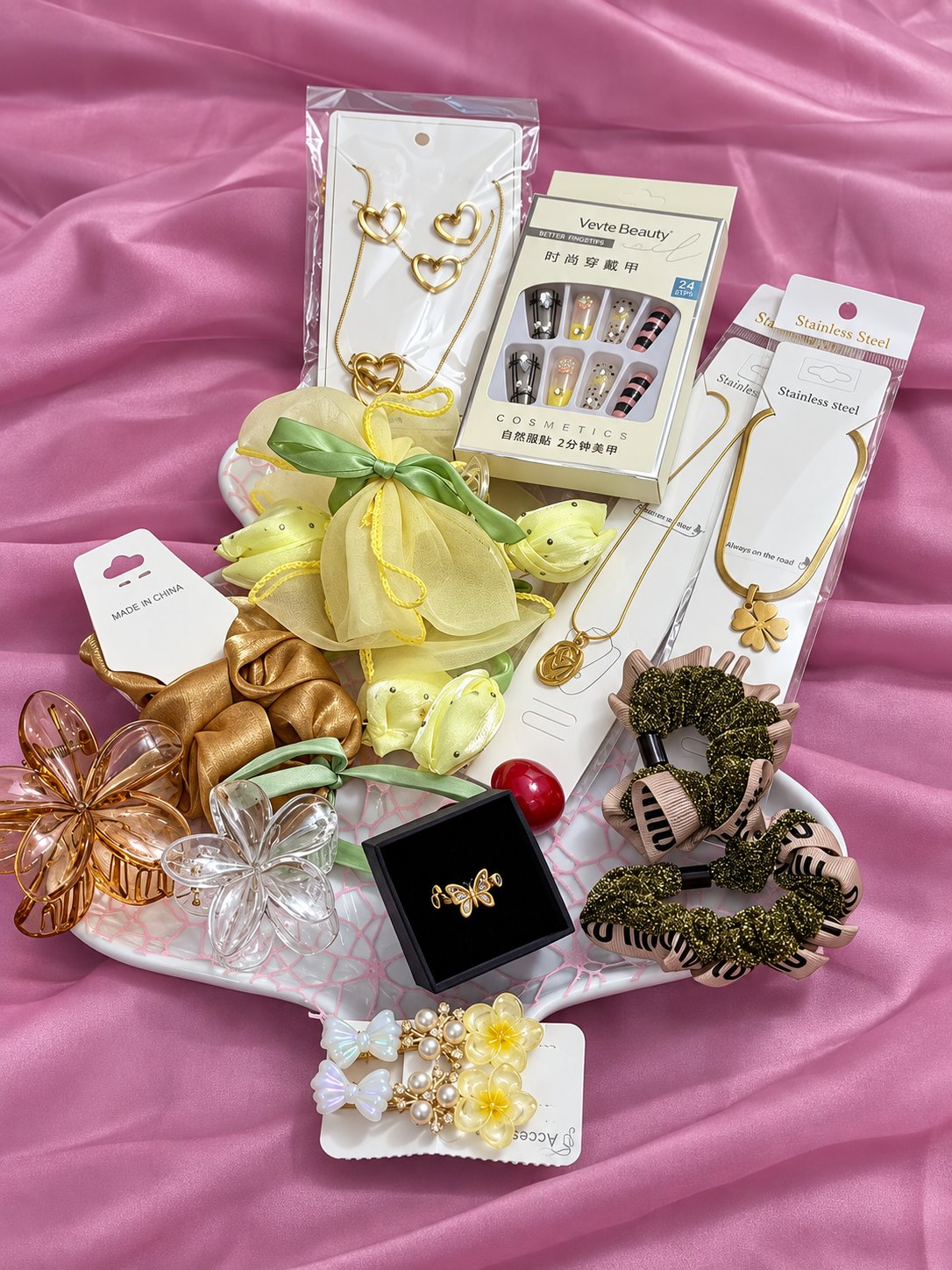The Golden Meadow Floral & Jewelry Keepsake Bundle image 1